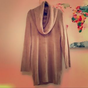 H&M - Tan Cozy Cowl Neck Sweater - Size Large